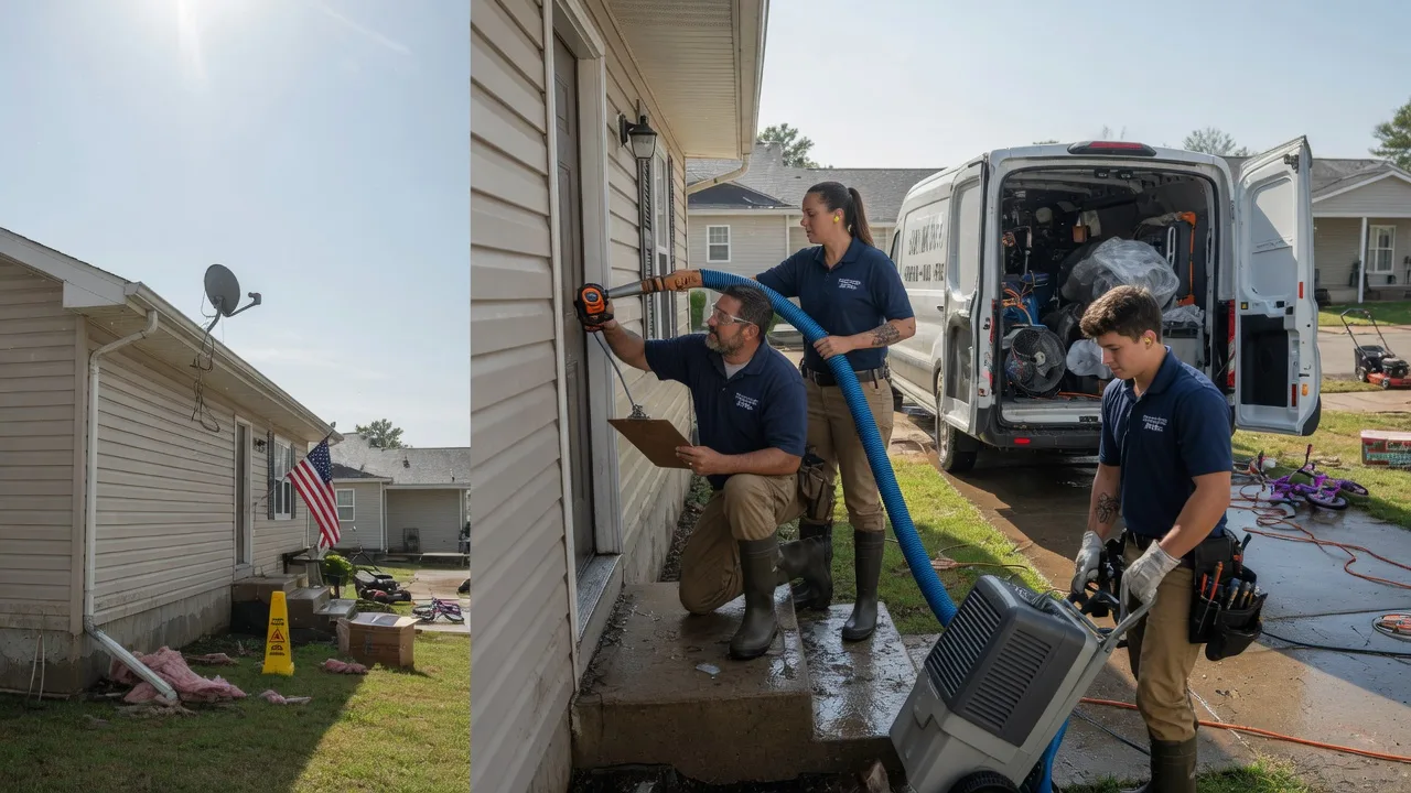 Ceiling Water Damage Restoration in Green, OH near me
